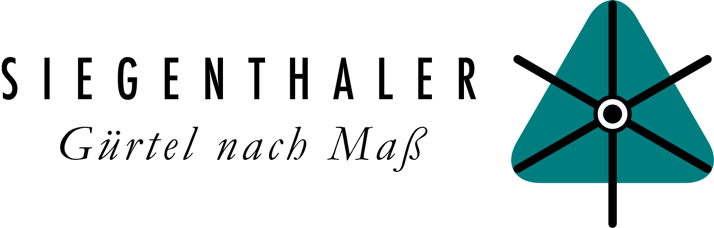 Siegenthaler- Gürtel nach Maß - Logo